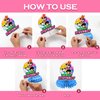 8Pcs Movie Girls Birthday Decorations Honeycomb Centerpieces, 3D NO-DIY Movie Girls Birthday Party Decorations Centerpiece, Movie Girls Party Decorations for Table Decorations Party