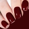 Vishine Dark Red Gel Nail Polish, 16ml Soak Off Gel Polish, UV Light Cure for Nail Art DIY Manicure at Home, Dark Red Cherry M114