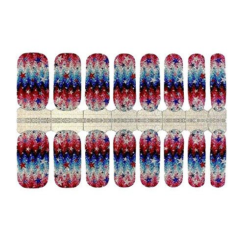4th of July Star Nail Polish Wraps - Nail Polish Strips