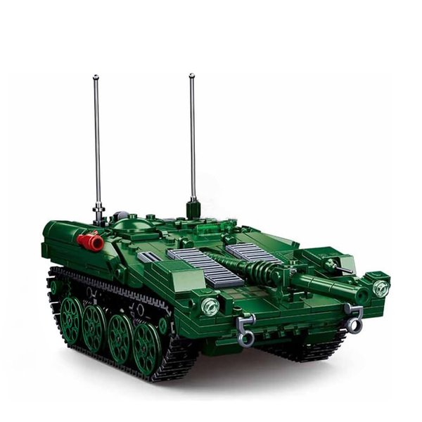 DAHONPA Stridsvagn 103 Tank Army Building Block(692 PCS), Military Historical Collection Model with 2 Soldier Figures,Toys Gifts for Kid and Adult.