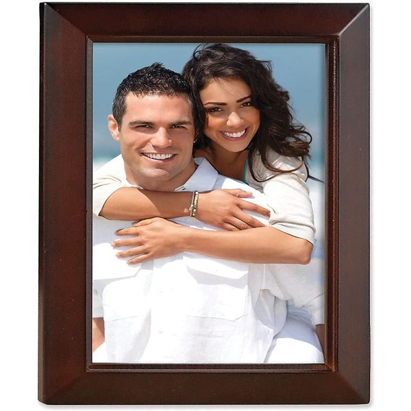 Lawrence Frames Estero Collection, Walnut Wood 4 by 5 Picture Frame, Esspresso Brown
