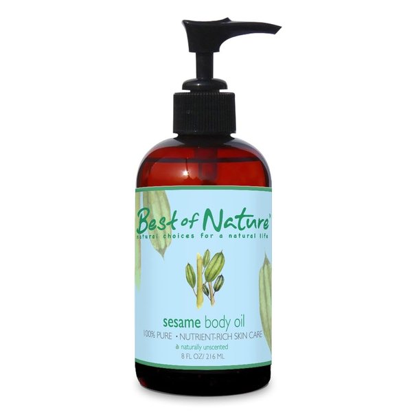 Best of Nature 100% Pure Sesame Massage & Body Oil (8 oz)