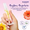 Blossom On the Mend Restoring Scented Portable Cuticle Oil Tube for Travel with Brush Tip, Infused with Real Flowers, 0.34 fl. oz/10ml, Hibiscus