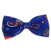 Uf Gators Paisley Hair Bow-blue and Orange, University of Florida, College, Football-for Girls, for Teens, for Women (Alligator Clip)