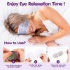 Dansib 45 Pcs Disposable Steam Eye Mask Bulk Heated Eye Masks for Dry Eyes Spa Warming Eye Mask Self Heating Eye Masks with Warm Moist Warm Compress for Eye Stress Dark Circle Relief (Multi Scent)