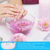 FAMKIT Nail Soaking Bowl, Glass Nail Art Manicure Bowl Hand Soaking Bowl for Nail Treatment Polish Removal