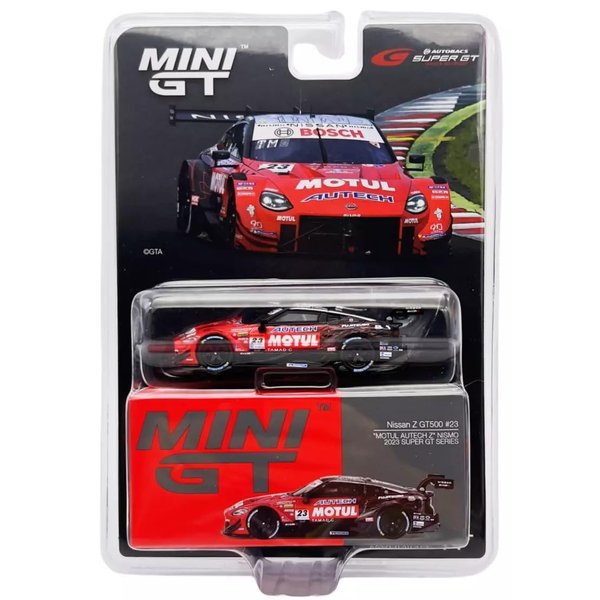 1:64 Scale Diecast Collectibles Model Car Compatible with MOTUL AUTECH Z Nissan Z GT500#23 NISMO 2023 Super GT Series Limited Edition MGT00756