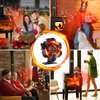 Hanaoyo Wood Stove Fan, 6 Blades Wood Stove Fan Heat Powered, Fireplace Fan with Magnetic Thermometer, Wood Stove Accessories, Non Electric Fan for Wood/Log Burner Stove