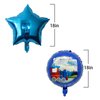 GLASNES Train Birthday Balloon Kit Train Foil Balloons Five-pointed Star Foil Balloons Baby Shower Train Themed Birthday Party Decorations Supplies