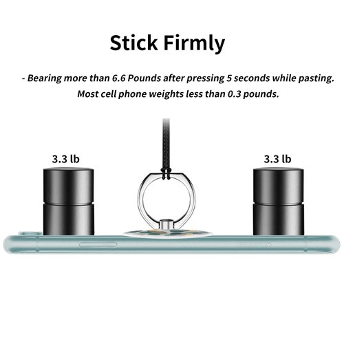 TACOMEGE Printed Dot Green Leaf Art Phone Ring Grip Holder, Finger Ring Stand for Tablet Cell Phone and Case