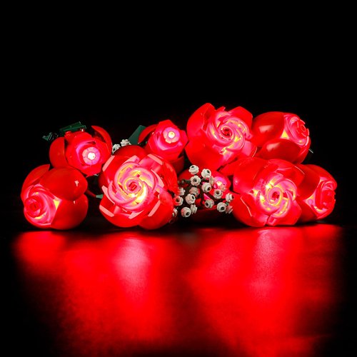 YEABRICKS LED Light for Lego-10328 Icons Bouquet of Roses Building Blocks Model (Lego Set NOT Included)