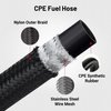 EVIL ENERGY 6AN Fuel Line, AN6 Braided Fuel Hose Nylon CPE 10FT Black