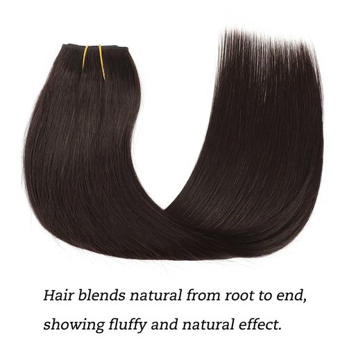 Tinashe Wire Hair Extensions Human Hair Invisible Clip in Hair Extensions Chocolate Brown to Ash Brown and Honey Blonde Secret Headband Wire in Hair Extensions Invisible Hair Wire 16inch 80g