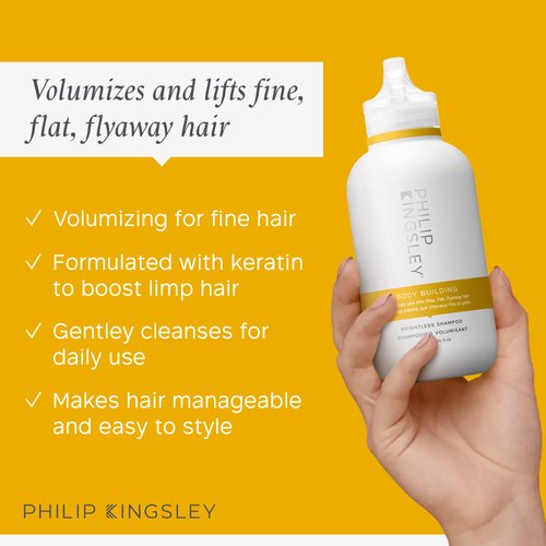 Philip Kingsley Body-Building Shampoo and Conditioner Set Volumizing Hair Products for Lifting Fine Limp Flat Flyaway Hair, Adds Volume, Lifts, and Shine