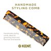 Kent 16T Fine Tooth Comb and Wide Tooth Comb Handmade Styling Comb - Beard Comb and Hair Comb, Mens Hair Comb, Mustache Comb, and Comb for Women - Hair Styling and Detangling Comb Detangler Comb