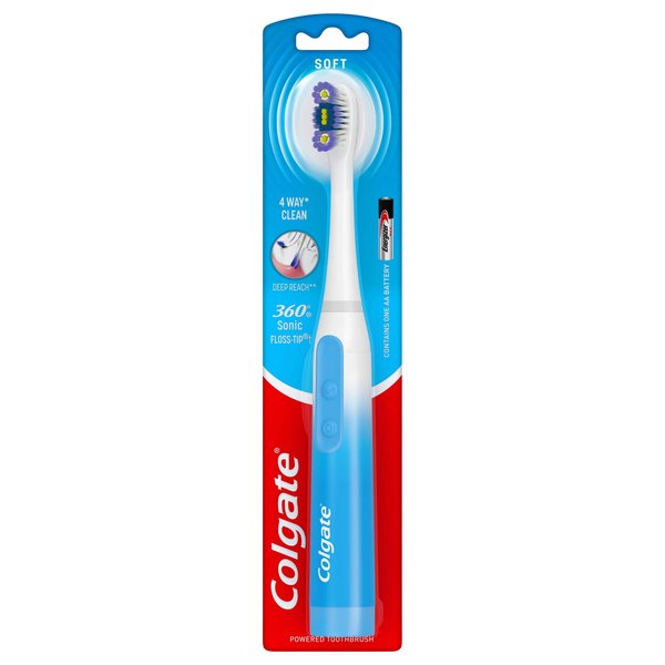 Colgate 360 Floss Tip Sonic Powered Battery Toothbrush