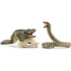 Schleich Wild Life 5-Piece Wild Animal Toy Playset for Boys and Girls Ages 3+, Danger in The Swamp with Alligator and Snake