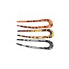 3 Pcs U Shaped Hair Sticks for Women Girls, Fashion Tortoise Shell Hair Forks 4.53 inch Acetate 2 Prong Bun Hair Clips Updo Hair Pins Hair Accessories for Thin Thick Hair