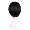MapofBeauty 12 Inches/30cm Short Straight Cosplay Costume Wig Party Wig (Black)