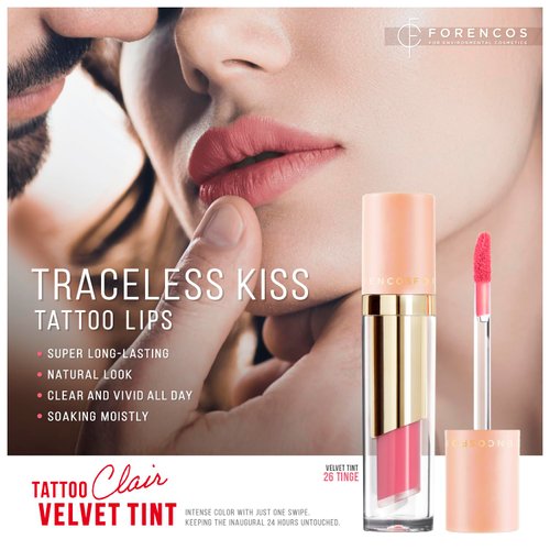 FORENCOS Long Lasting Matte Velvet Liquid Lipstick, Stain/Tint, High Pigmentation, Waterproof, Tattoo Lipstick, Weightlesss and Non-Sticky Finish, Longwear (26 Tinge)