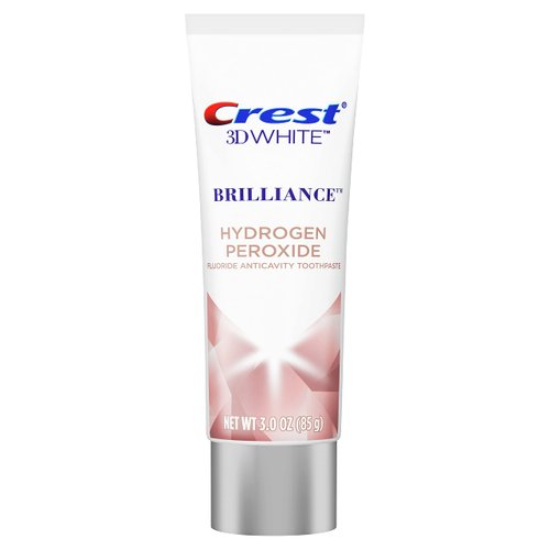 Crest 3D White Brilliance Hydrogen Peroxide Toothpaste with Fluoride,3 Ounce (Pack of 3)