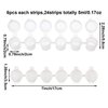 24 Strips 144 Pots Empty Paint Pots Strips Mini Acrylic Paint Storage Container with Lid Painting Arts Crafts Supplies for Classrooms Schools Paintings Art Festivals(5 ml/ 0.17 oz)