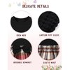 Qaoerde Baby Girl Dresses 0-3 Months Baby Girl Dress Puff Sleeve Red Plaid Dress Ribbed Baby Dresses 0-3 Months Newborn Dresses Baby Girl Fall Dress Baby Girl Winter Dress Christmas Outfit