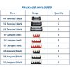 Terminal Strips, FIXITOK 6 Sets 4/5/6 Positions Terminal Block Strips Waterproof 600V 15A Screw Terminal Strips with 400V 15A Pre-Insulated Terminal Barrier Strip Jumper