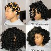 100pcs Perm Rods Set for Natural Hair 5 Sizes Cold Wave Rods Hair Rollers for Women Hair Curling Rods for Long Medium Small Hair Curler Styling DIY Hairdressing Tools（Orange+Purple+Gray+Blue+Yellow）