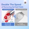 SAVILAND 2 Minutes Quick & Easy Gel Nail Polish Remover Kit: 2PCS Soak-off Gel Polish Remover Rich in Castor Oil & Vitamin E, with Cuticle Oil Pen Nail Tools for Gel Nails Remove Home Salon Use