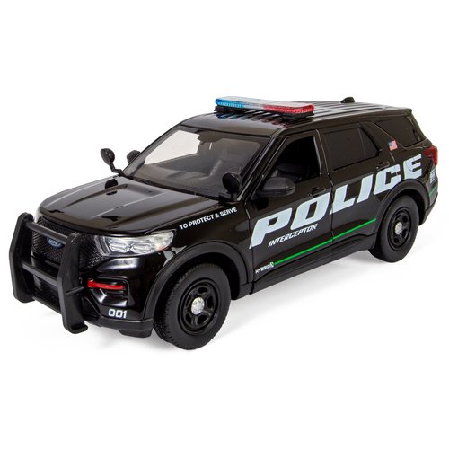 All Star Toys 2022 Ford Explorer Police Interceptor Utility Promo 1:24 Diecast Model Car Exclusive Motormax 76992