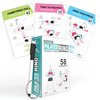 Flexies Pilates Ring Workout Cards -58 Exercise ring Card with Pilates circle Work Out Posture, Instruction & Breathing Tips | Free Dry-Erase Marker & Binding ring|Pilates Equipment Thigh Master guide
