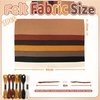 Brown Soft Felt Fabric Sheets: ZAIONE 7 Rolls 8''x35'' Felt Sheets Assorted Thick Felt Fabric Roll for DIY Crafts