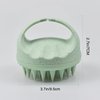ISCRIO Scalp Massager, 2 Pack Shampoo Brush, Scalp Exfoliator for Dandruff Removal, Scalp Scrubber with Soft Silicone Bristles, Scalp Massager for Hair Growth (Green&Beige)