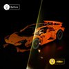 YEABRICKS LED Light for 42196 Technic Lamborghini Huracán Tecnica Orange Building Blocks Model (Building Set NOT Included)