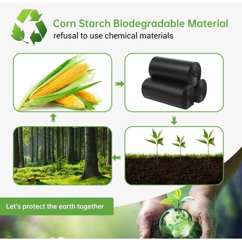 Portable Toilet Replacement Bags, 25 Count 8 Gallon 1.5 Mil Super Thickened Compostable Trash Bags, 30 Liter Camping Toilet Bags for Travel Outdoors, Boating, Emergency Toilet Bag for Car