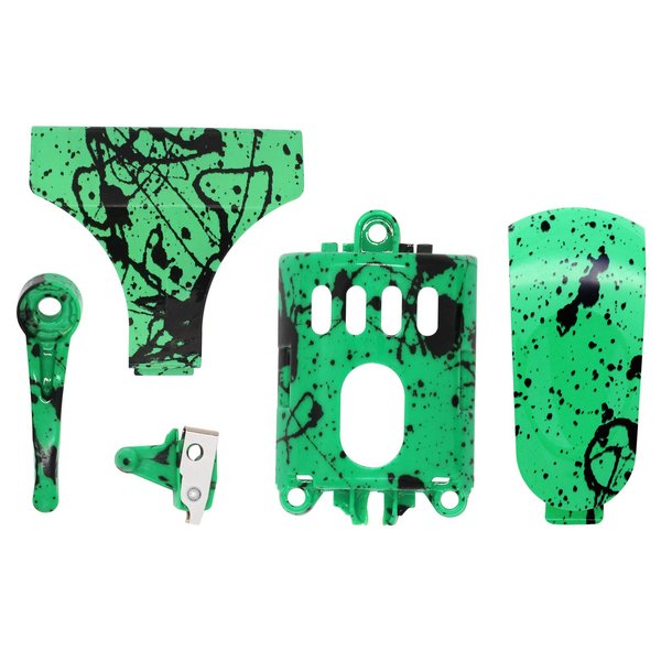 Anrom DIY Hair Clipper Accessories 5PCS, Dial Button, Switch, Motor Cover, Cutter Head Protection, Cover Decoration Piece, Suitable for 5 Star Series #8148 Camouflage Green