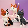 Uvini Adult Building Set, Building Blocks Cat, Micro Bricks Cat Animal Pets Building Toy Bricks Cat for Kids 10,11, 12, 13, 14, Teens or Adult, 1390 Pieces