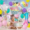 10pcs Candy Balloons Huge Number Balloons Ice Cream Sweets Sundae Foil Balloon for Girls Birthday Party Decorations Supplies