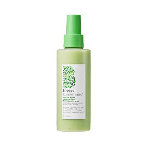 Briogeo Superfoods Avocado and Kiwi Mega Moisture 3-in-1 Leave In Conditioner, Hydrate, Detangle, and UV Protection, Vegan, Phalate & Paraben-Free, 5.75 Ounces
