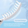 RHOS Curved Vented Hair Brush for Faster Blow Drying/Styling,Paddle Vented Hair Brush for Women&Men-Styling Hair Brush for Curly,Thick,Bangs,Wet and Dry Hair(1 Pack-White)