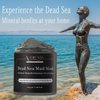 Voluxss Dead Sea Mud Mask for Face and Body,Deep Cleansing Face Mask for Acne,Pore Minimizer,Natural Skincare Charcoal Blackheads Remover,Skincare Spa Clay Facial Mask for Women & Men 11.28fl.oz