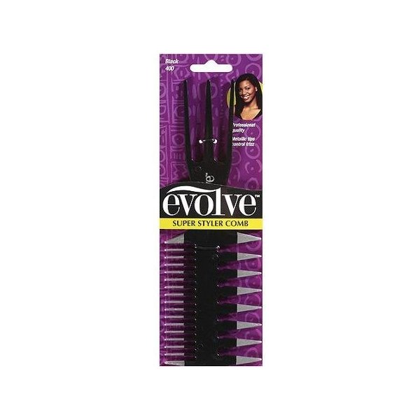 Evolve Super Styler Comb, Black