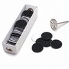 100pcs Sandpaper Disc and 1pcs Metal Bit, 3/32 Shank Replaceable Pedicure Sanding Disc Bit for Dead Skin Callus Removal Electric Foot File Tools (150#(Medium))