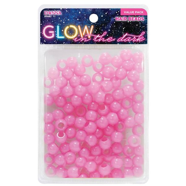 Donna Hair Beads for Hair Braids Kit Including 13x11mm Pony Beads, DIY Hair Braiding plastic beads for braid hair 1pc Quick Beaders for Kids Hair Braids PINK