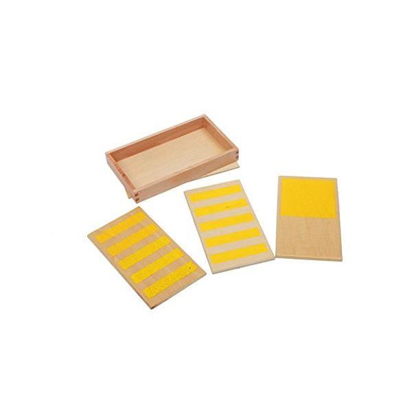 Adena Montessori Rough & Smooth Boards with Box Montessori Wooden Materials for Preschool