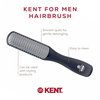 Kent KFM3 Gel Styling Hair Brush for Men - 9 Row Mens Hair Brush with Ionic Anti Static Bristles Great for a Daily Mens Styling Brush - Kent Brush Detangling and Smoothing Short to Medium Length Hair