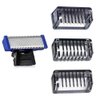 Shaver Comb 3 PCS for Solo Men's Full Body Electric Shaver Trimmer Comb Solo Shaver Replacement Comb 1.3.5mm with Cleaning Brush（3comb+brush）