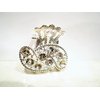 Generic small mini silver metal pink, amber brown or clear crystal hair claw clip (Primary color: Brown)