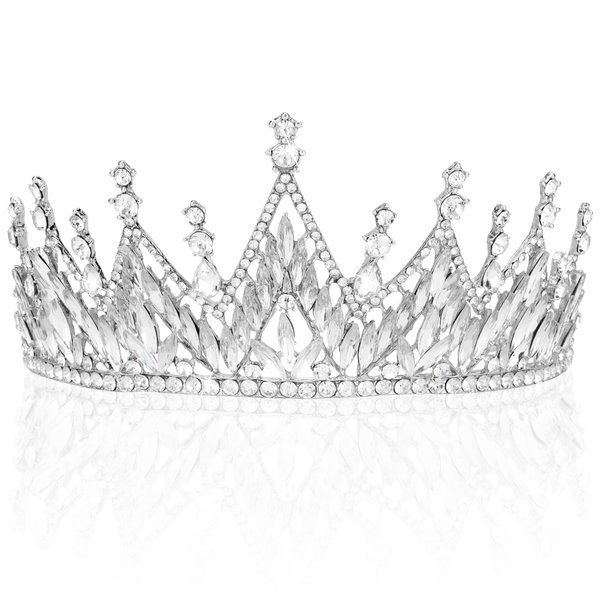 Ondder Silver Crowns and Tiaras for Women Birthday Princess Queen Crown for Girls Rhinestone Wedding Bridal Crown Crystal Quinceanera Crown Bride Tiara Headbands for Party Prom Pageant Costume